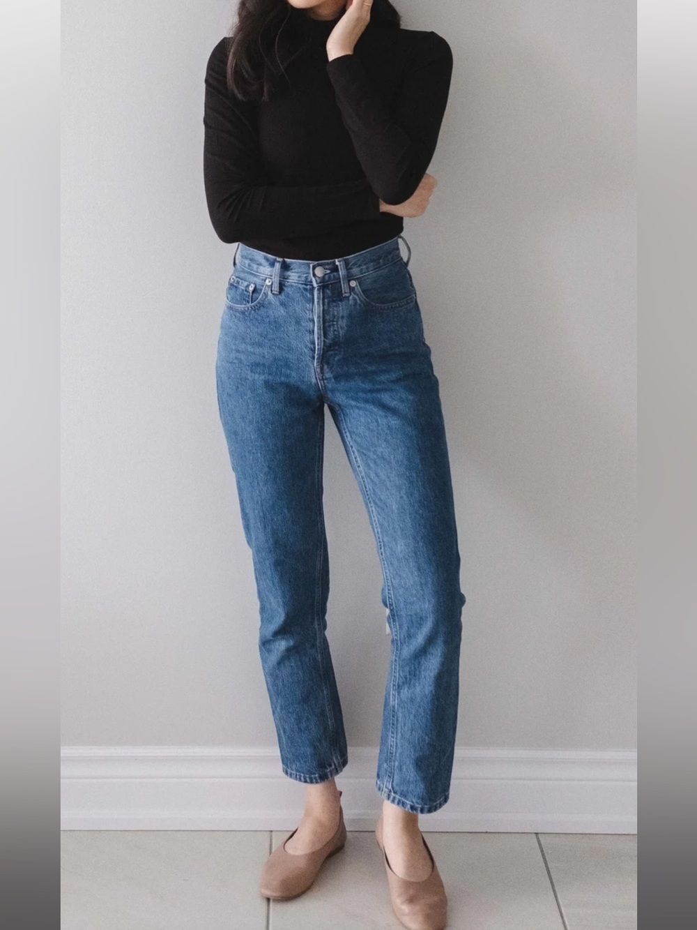 Everlane 90’s Cheeky Organic Cotton Straight Leg Jeans Size 30 Ankle